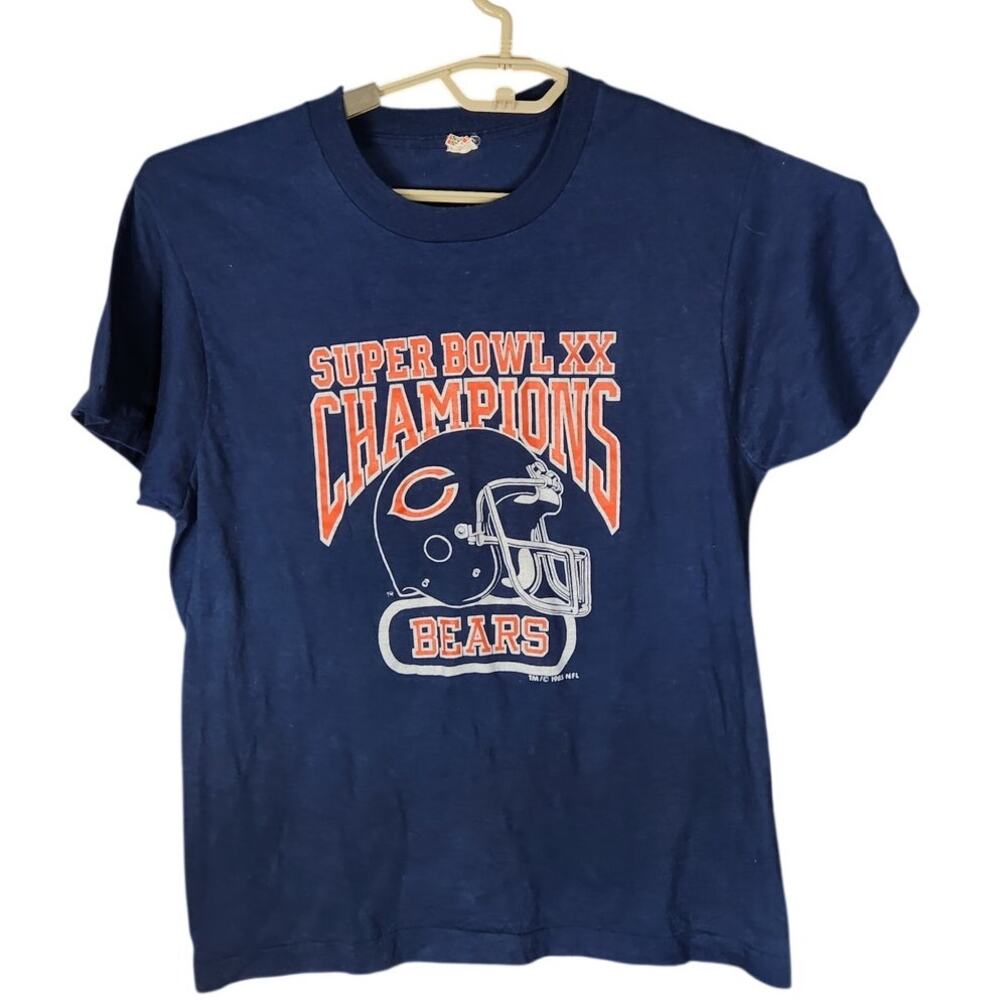 Vintage 1985 Chicago Bears Superbowl T Men's Large